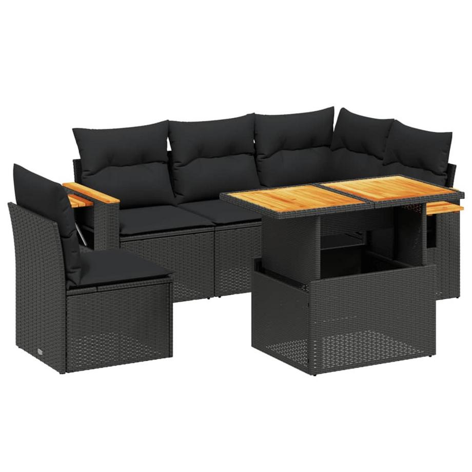 set divano da giardino Polirattan