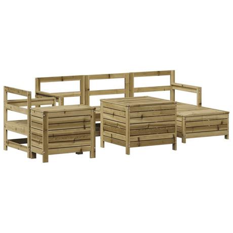 VidaXL set divano da giardino Legno di pino impregnato  