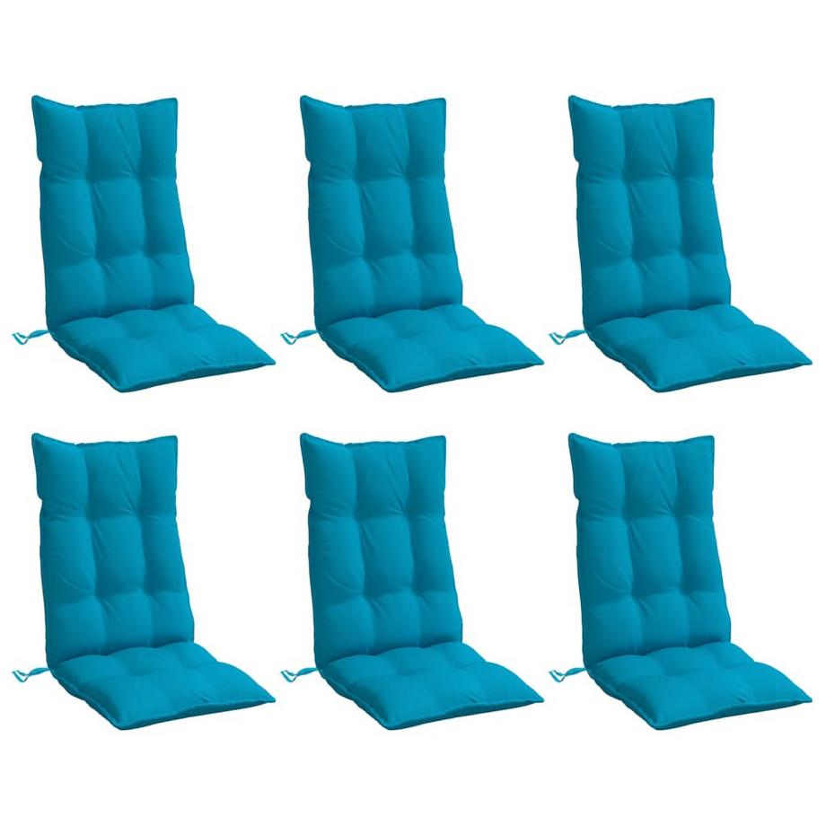 VidaXL Coussin de chaise à dossier haut tissu  