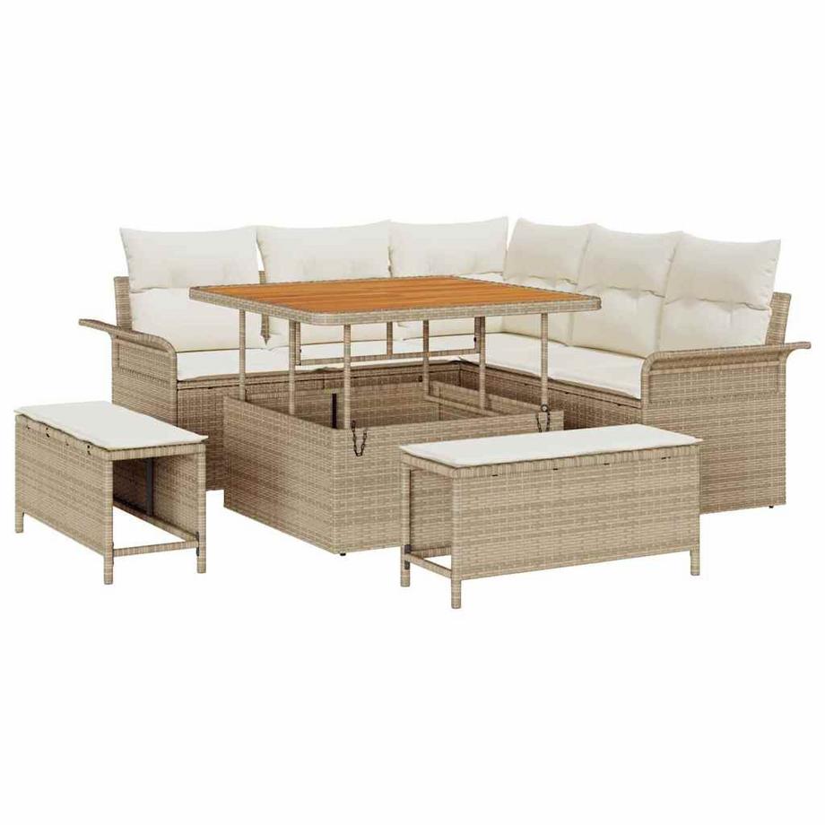 Set Divano da Giardino Polyrattan
