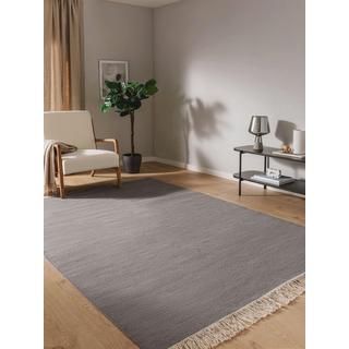 Benuta Tapis de laine Liv Gris  