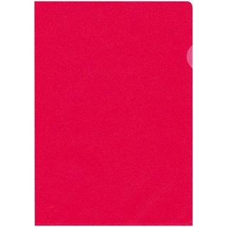 BÜROLINE BÜROLINE Sichtmappen PP A4 667305 rot, matt 10 Stück  