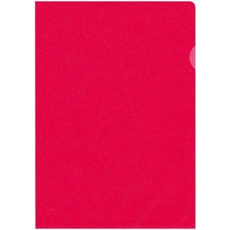 BÜROLINE BÜROLINE Sichtmappen PP A4 667305 rot, matt 10 Stück  