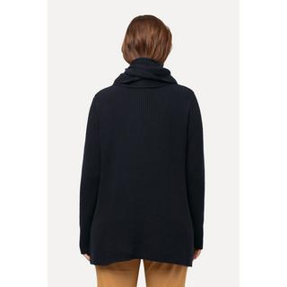 Ulla Popken  Pullover con sciarpa, scollo a V e maniche lunghe 