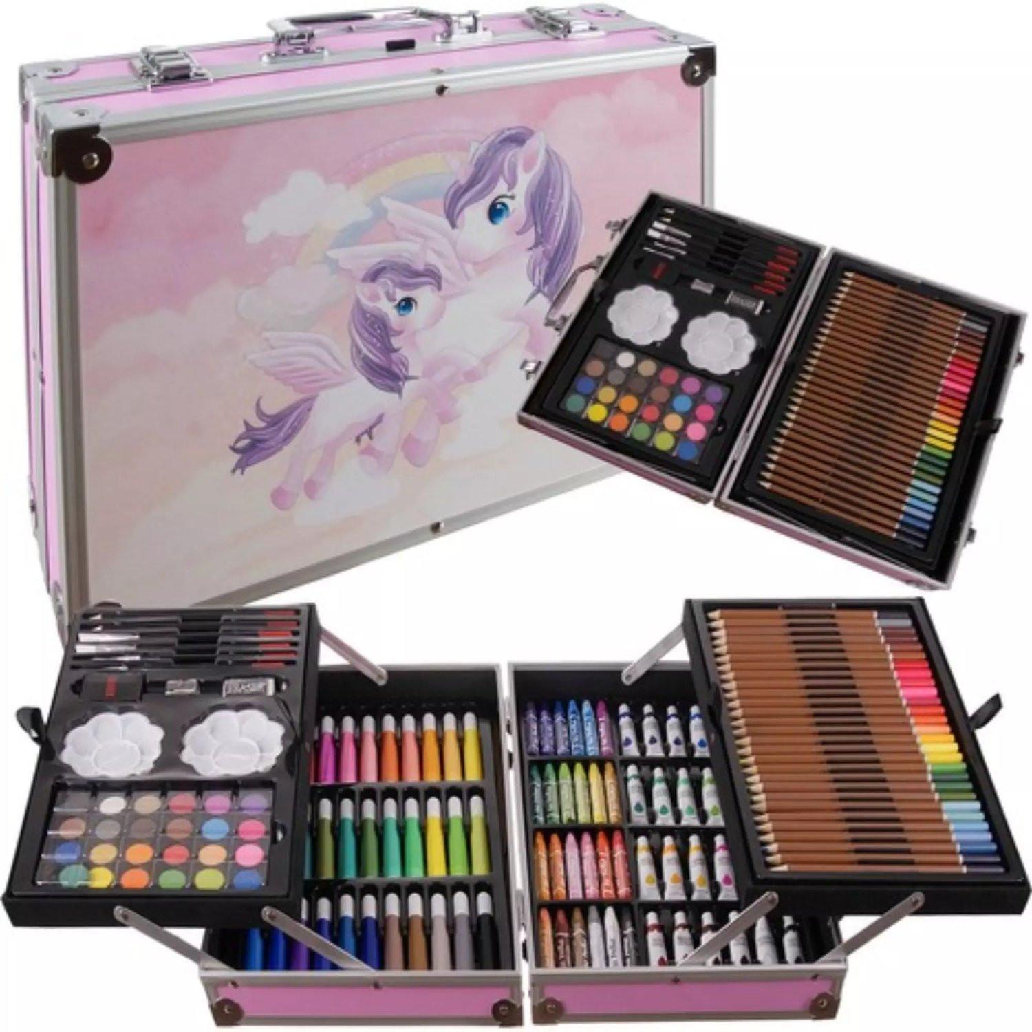 Vivalto Set di pittura in borsa Unicorno con 145 pezzi  