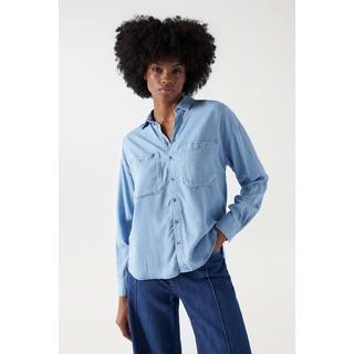 Salsa  Hemden Shirt In Lightweight Denim 