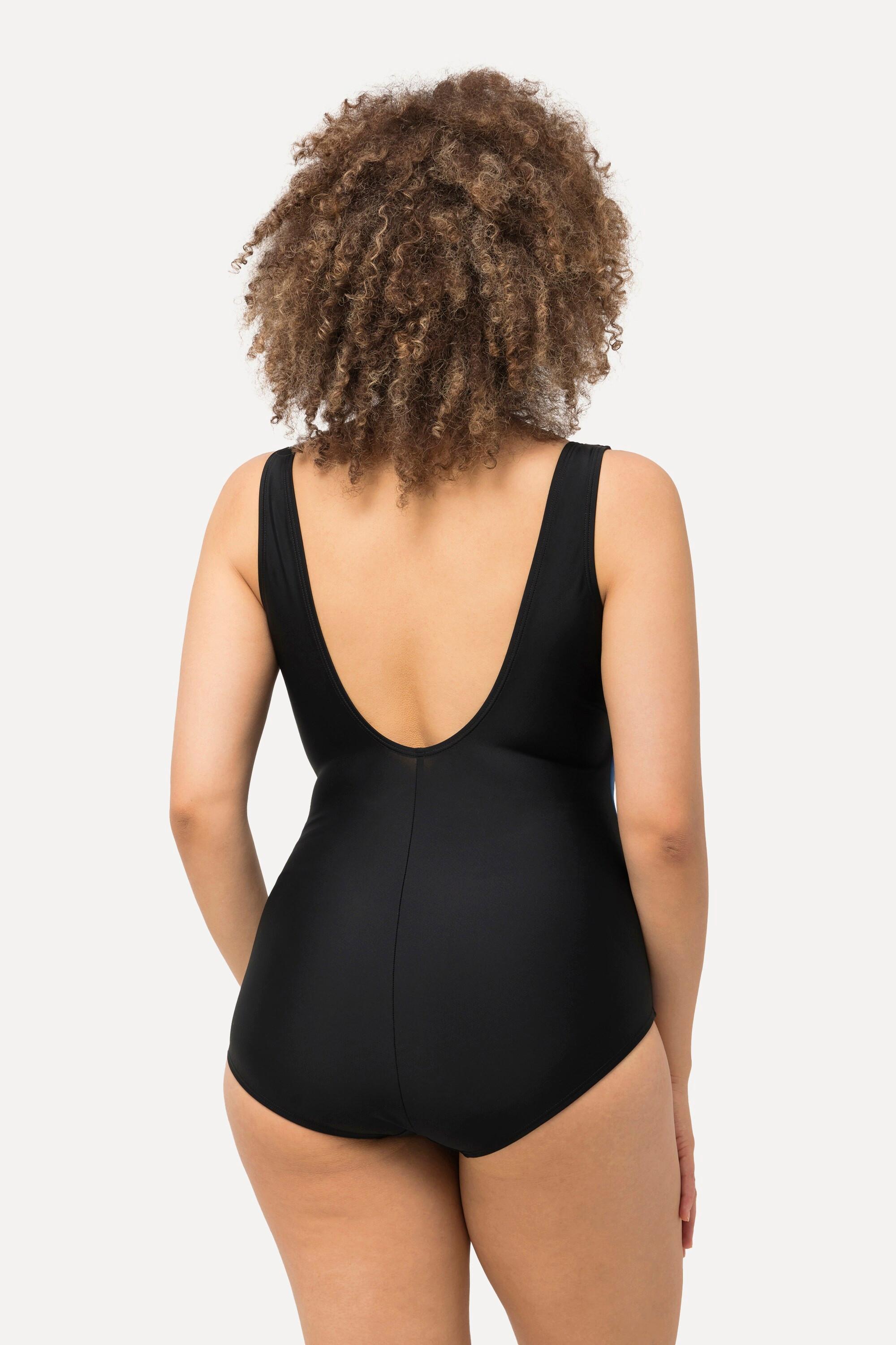 Ulla Popken  Maillot de bain à bonnets souples, dégradé de couleurs, matière recyclée 