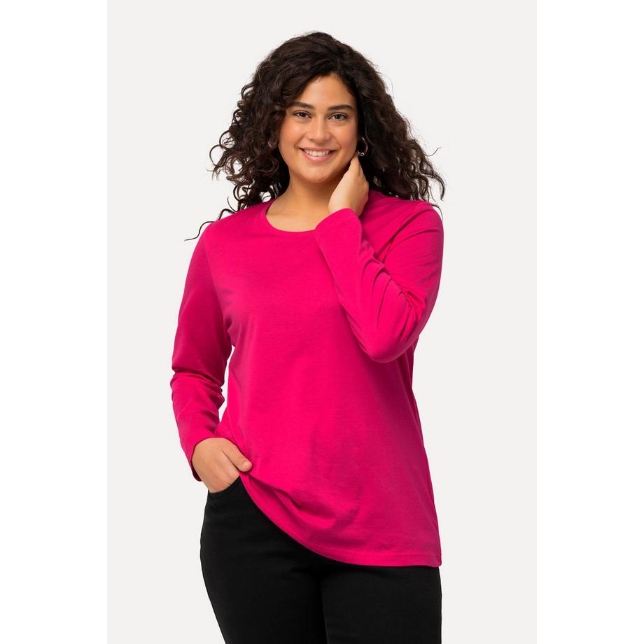 Ulla Popken Slim Langarm Rundhals Shirt  