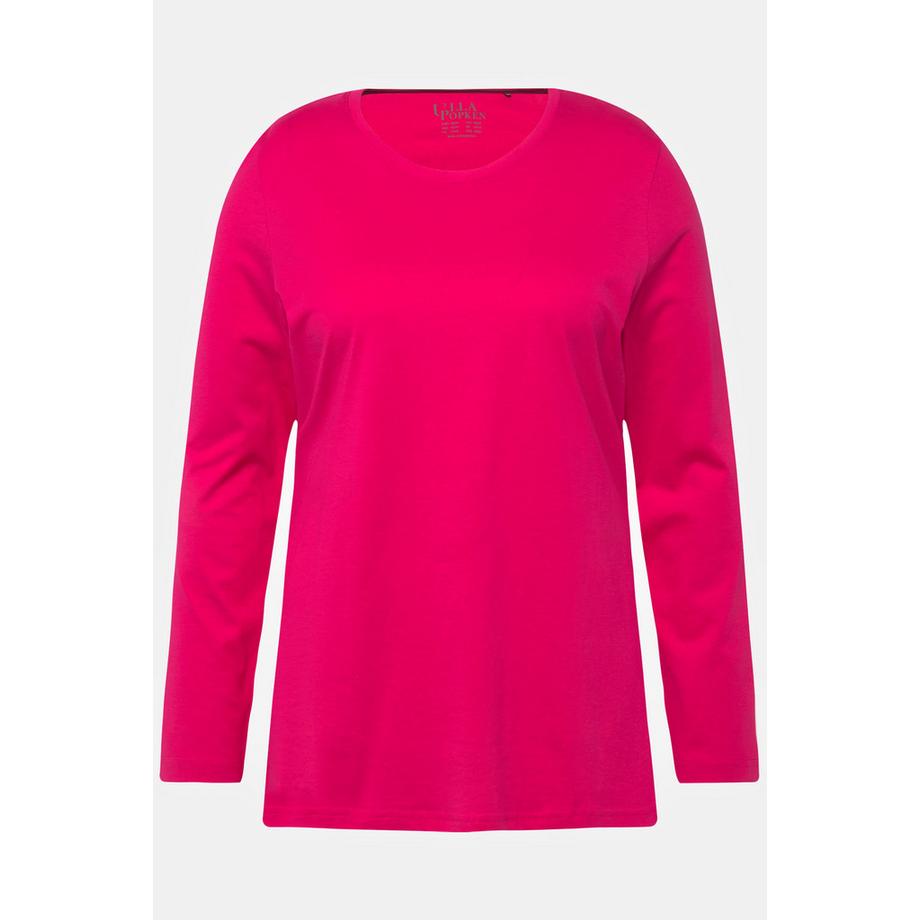 Ulla Popken Slim Langarm Rundhals Shirt  