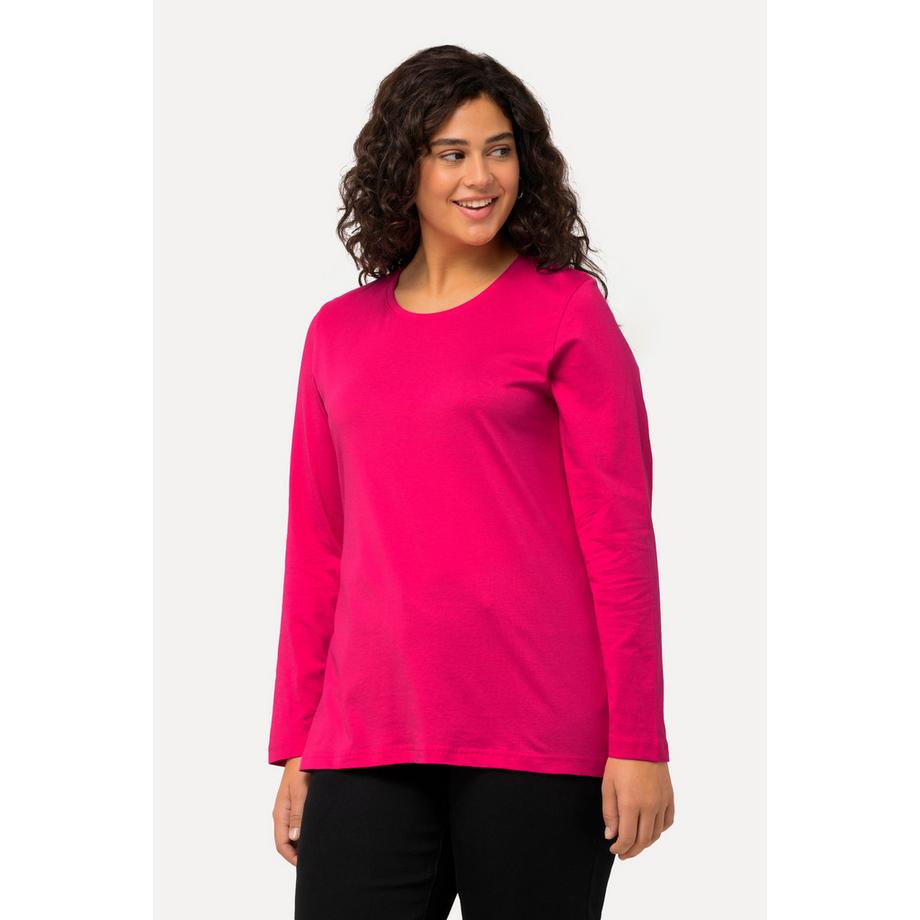 Ulla Popken Slim Langarm Rundhals Shirt  