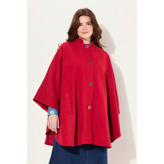 Ulla Popken  Cape col montant, patte de boutonnage et manches longues 