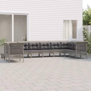 VidaXL set salotto da giardino Polirattan  