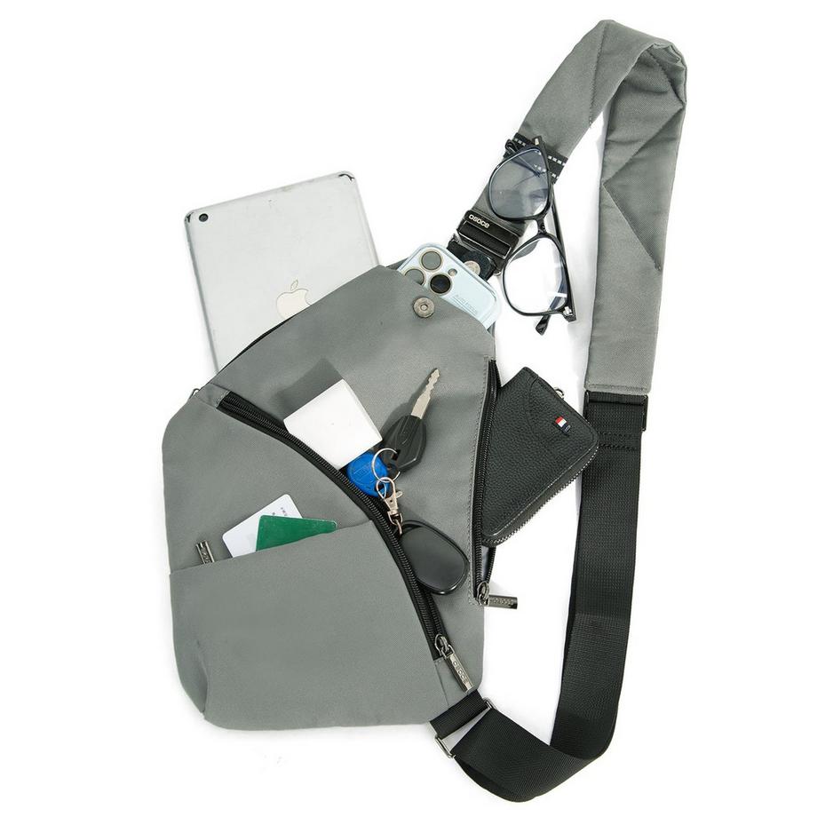 Only-bags.store Sac bandoulière mini antivol étanche avec plusieurs poches  