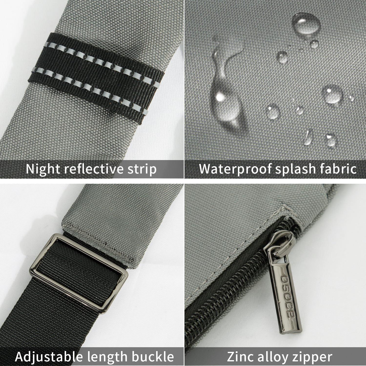 Only-bags.store Wasserdichte Mini Anti-Diebstahl Umhängetasche mit mehreren Taschen  