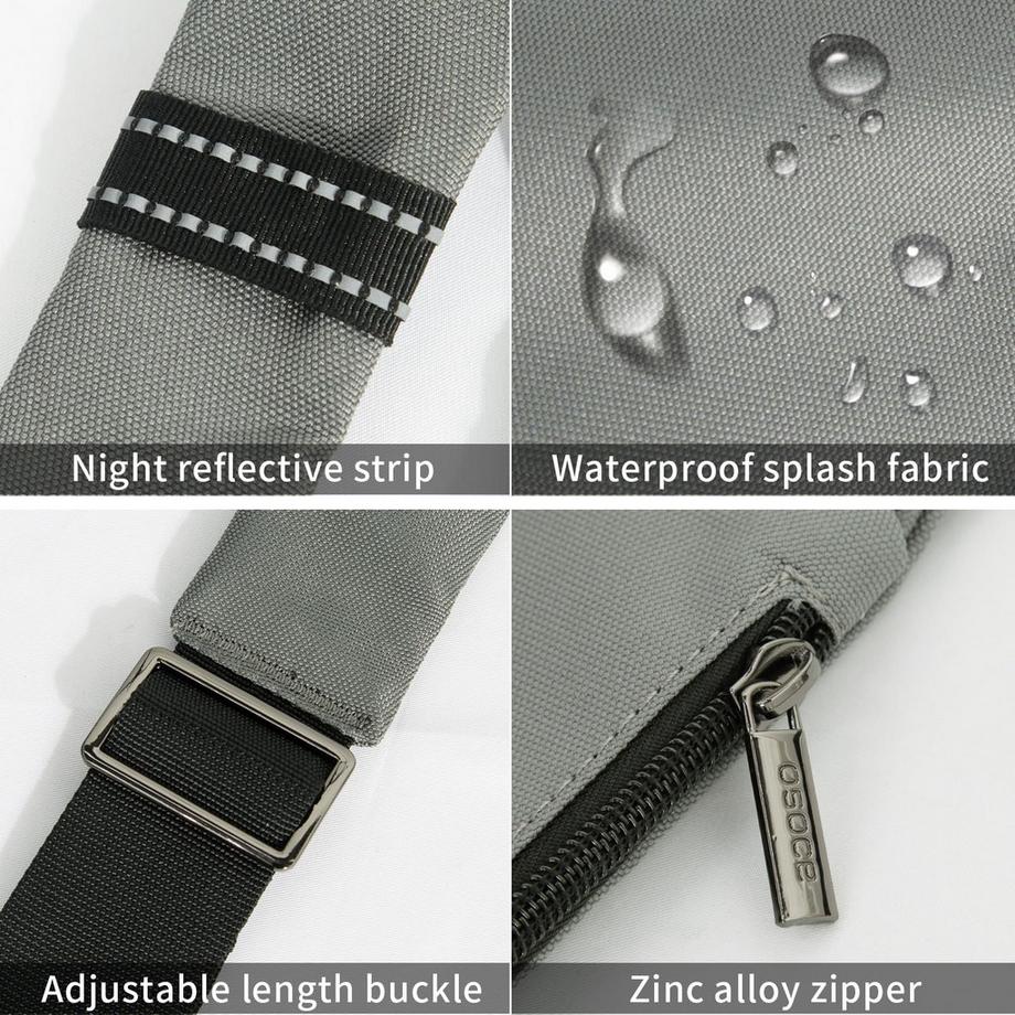 Only-bags.store Sac bandoulière mini antivol étanche avec plusieurs poches  