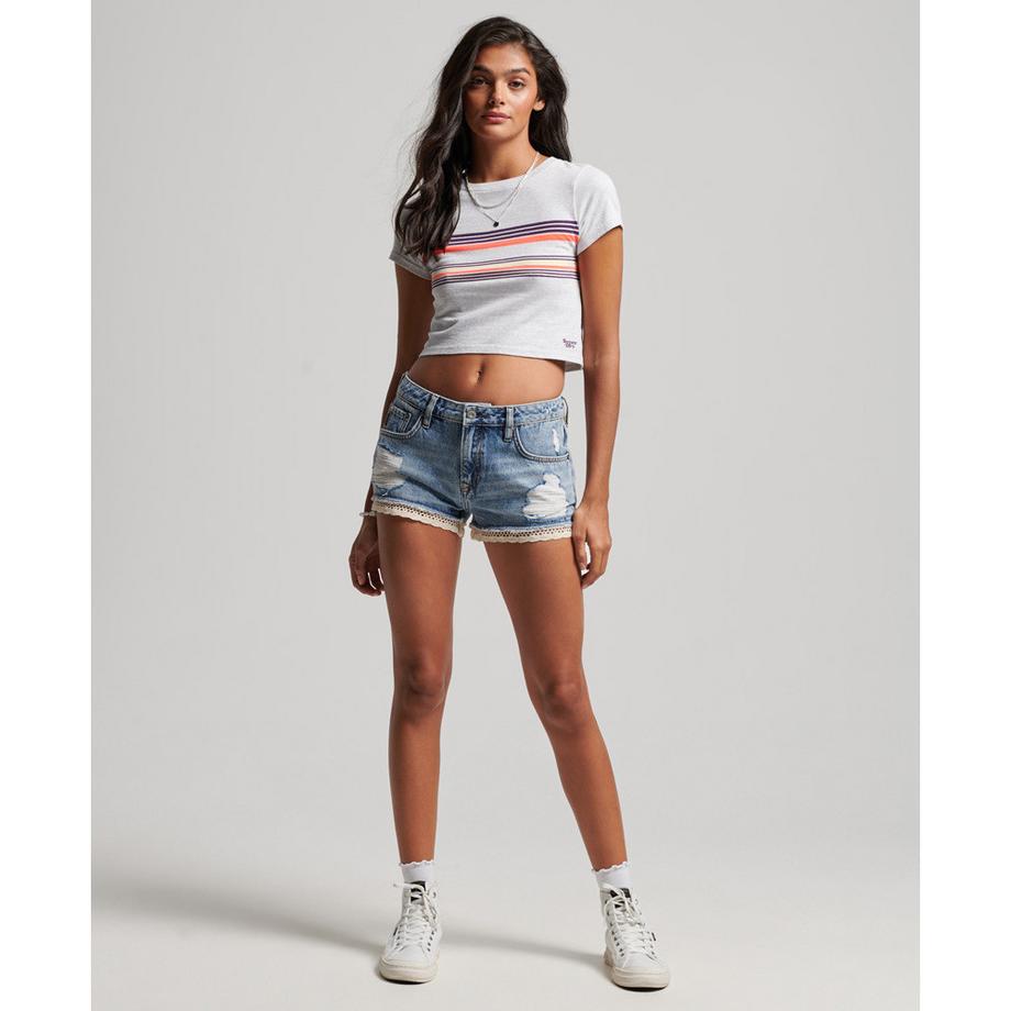 Superdry T-Shirt Corta a Righe Vintage  