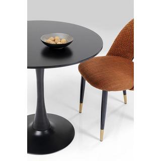 KARE Design Table Schickeria noire ronde années 80  