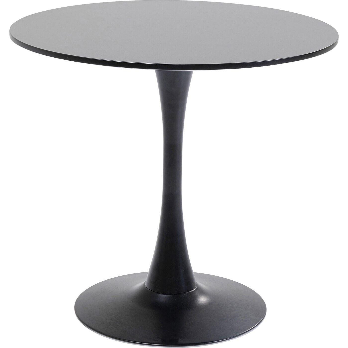 KARE Design Table Schickeria noire ronde années 80  