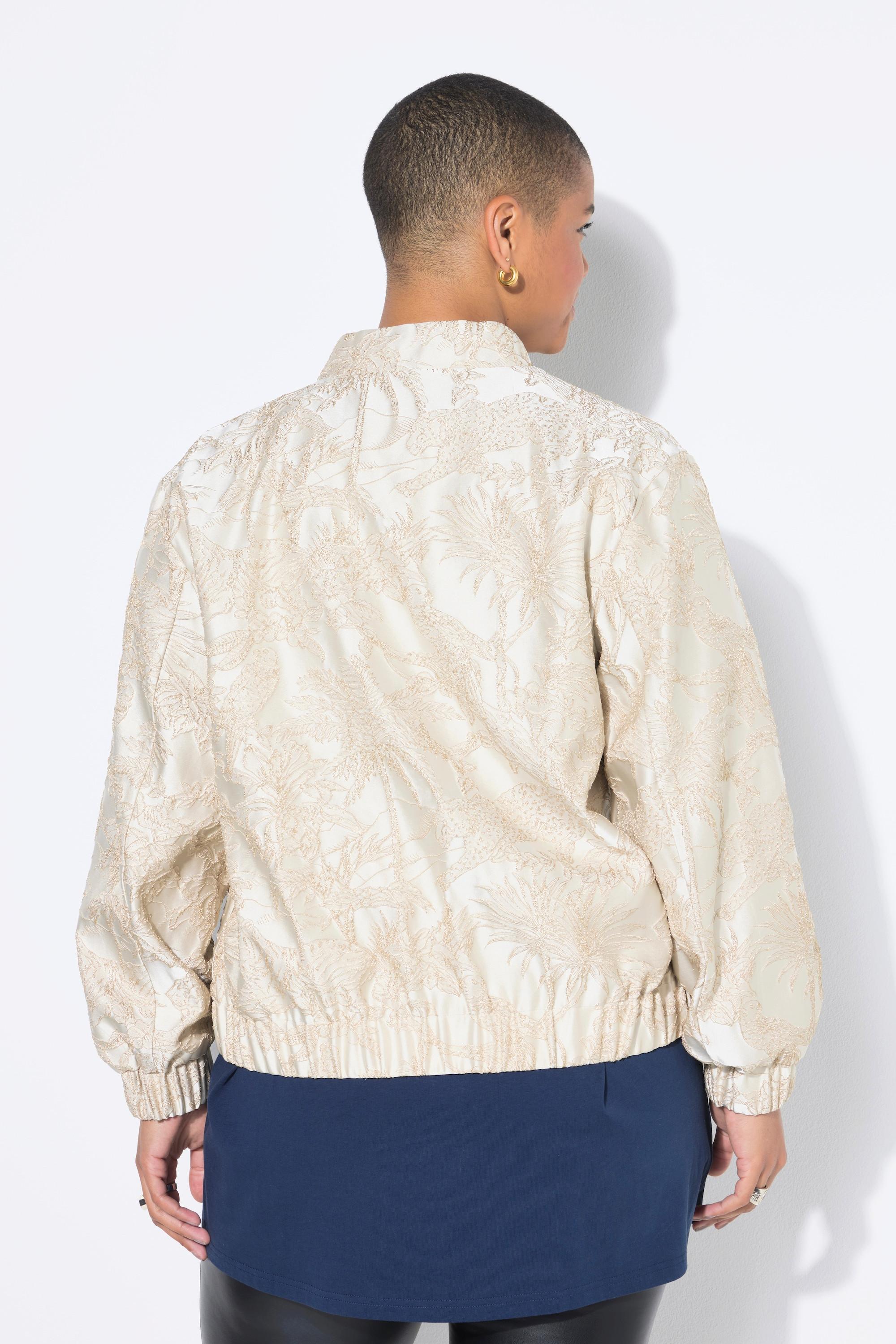 Studio Untold Boxy Shape Jungle Jacquard Blouson  