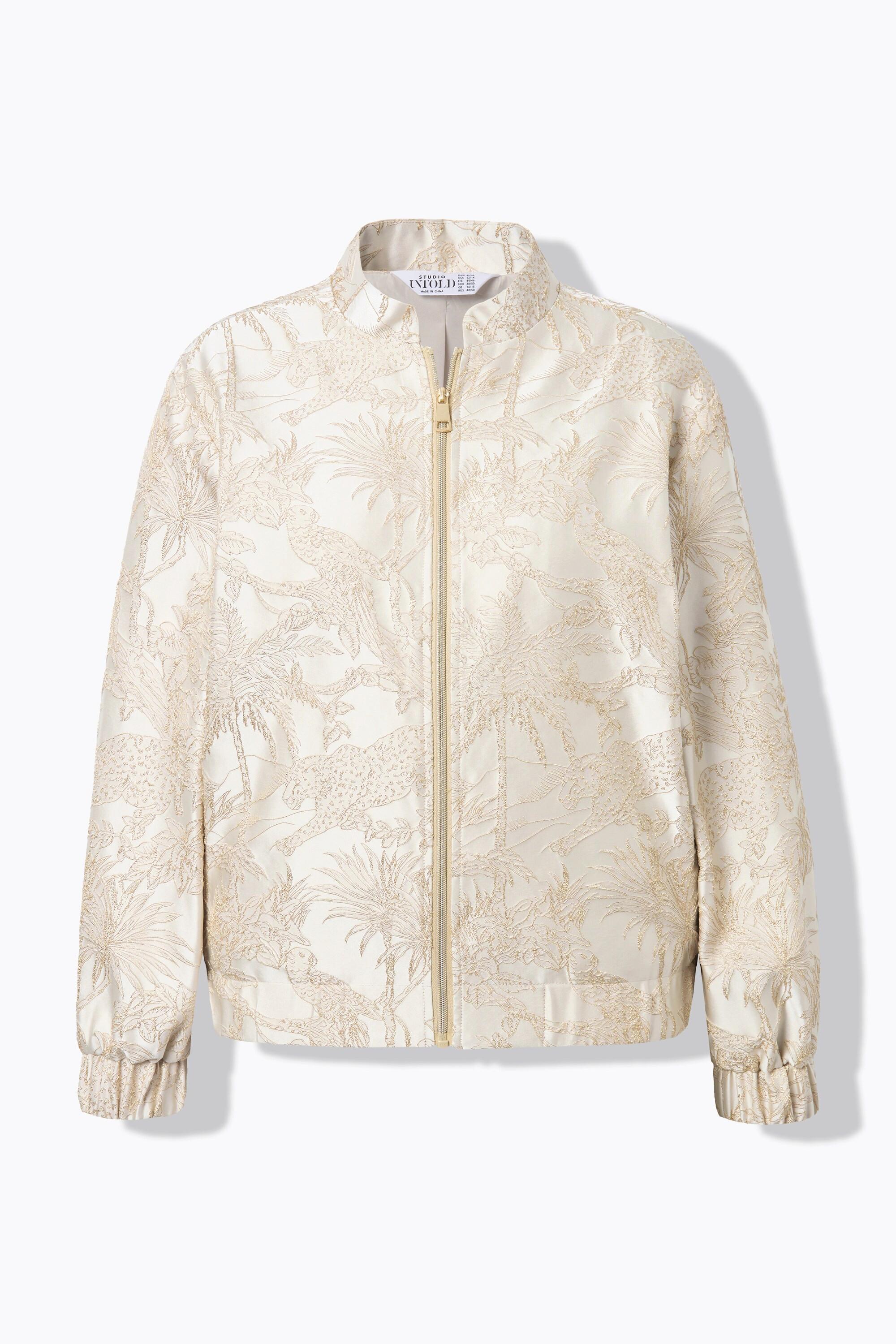 Studio Untold Boxy Shape Jungle Jacquard Blouson  