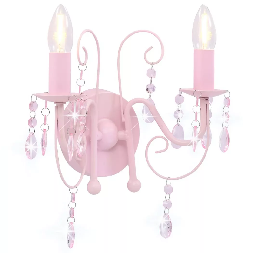 VidaXL – Wandleuchte metall, 60 cm, Pink