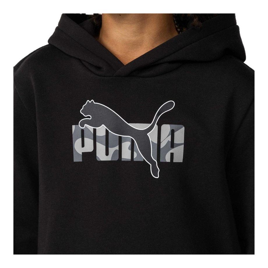 PUMA  Felpa Con Cappuccio Fleece Spazzolato 