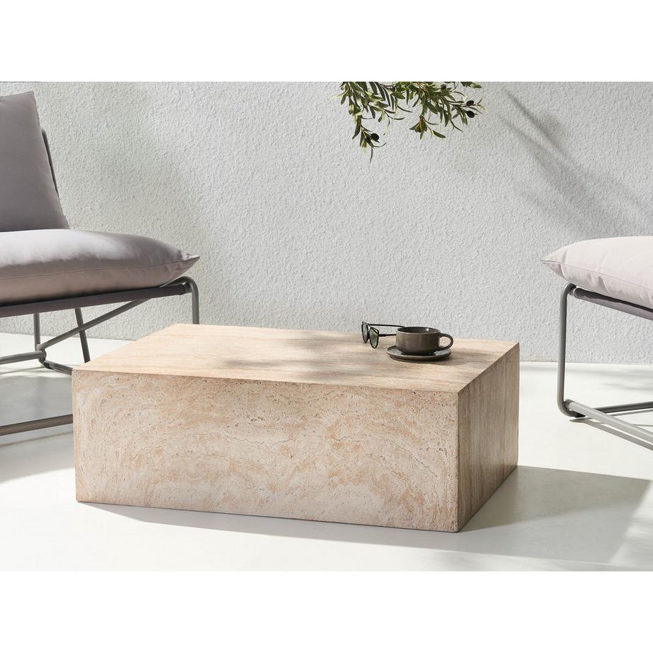 Beliani Couchtisch aus Magnesiumoxid  NOBRES  