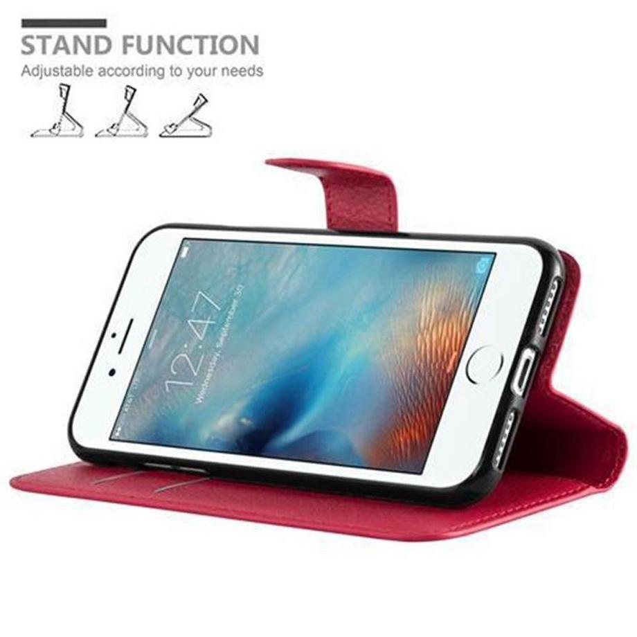 Cadorabo  Hülle für Apple iPhone 7 / 7S / 8 / SE 2020 Standfunktion, Kartenfach 