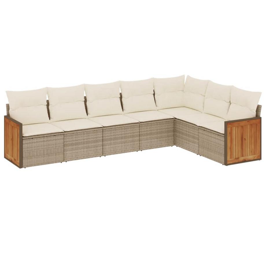 set divano da giardino Polirattan