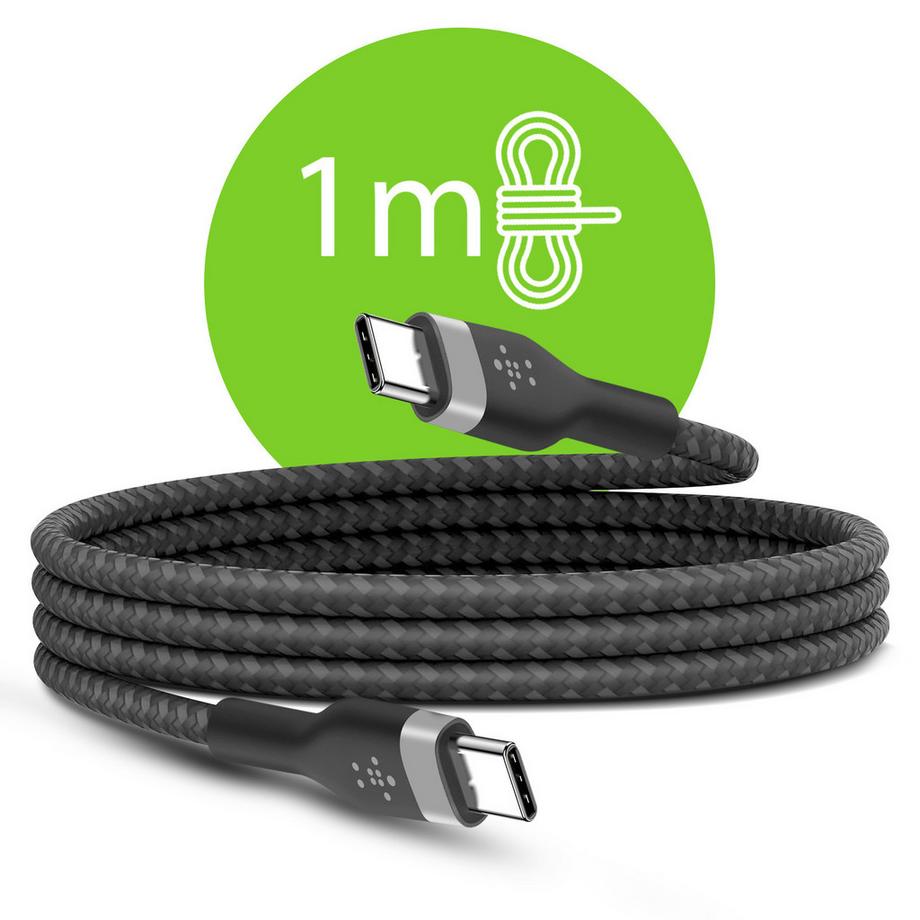 belkin  Belkin 60W USB-C Silikonkabel 1m Schwarz 