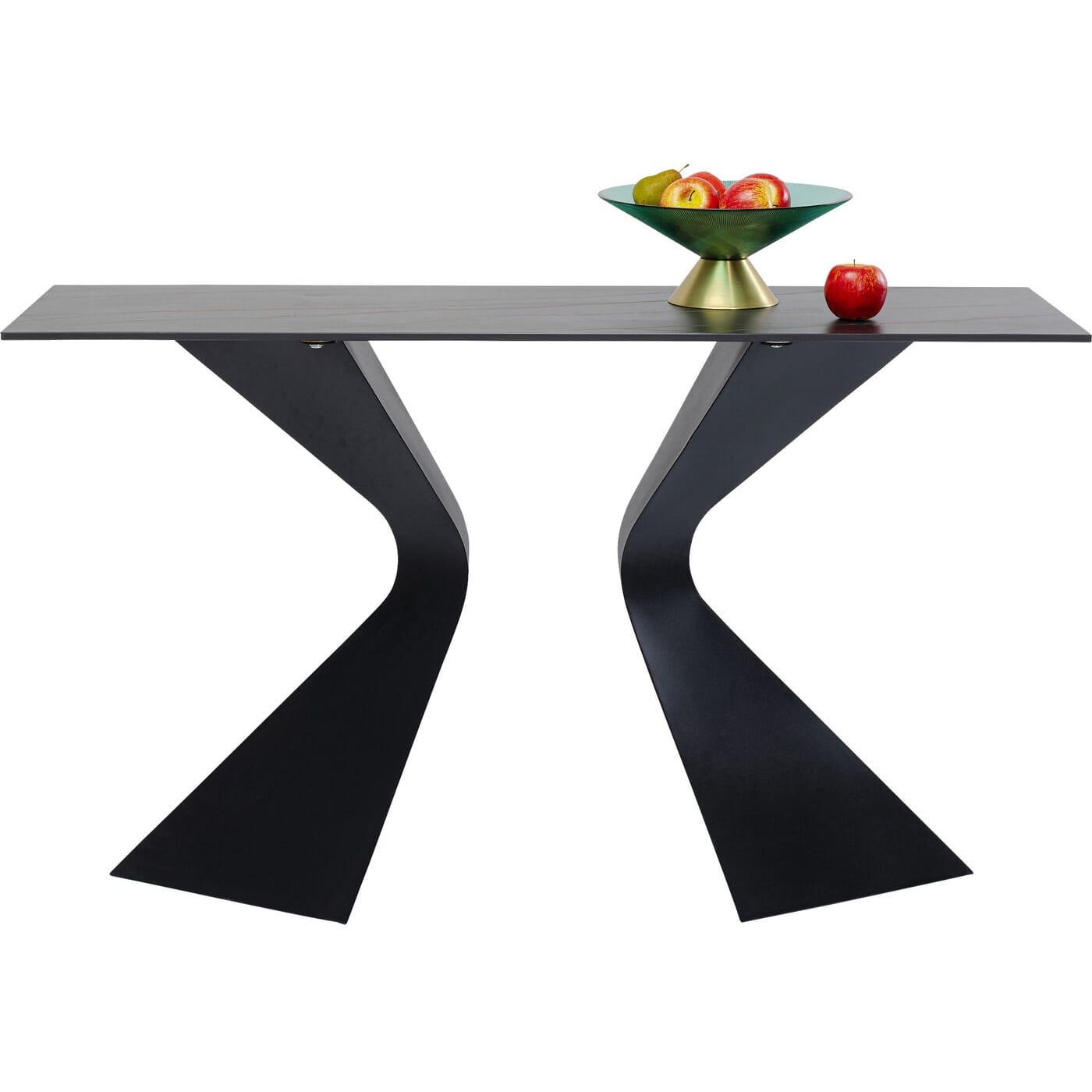 KARE Design Console Gloria noir 140x81  