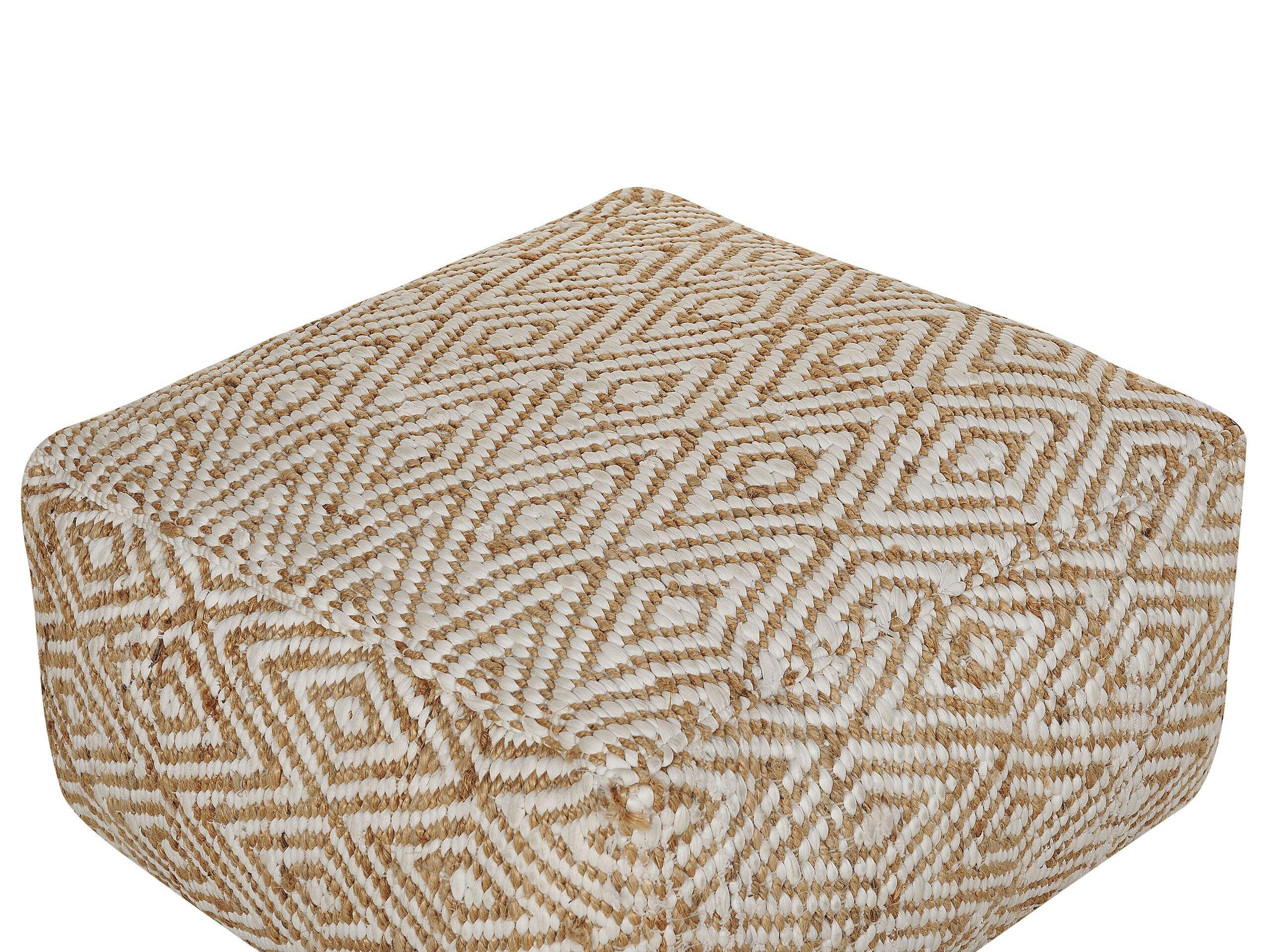 Beliani Pouf aus Jute Boho MASKI  