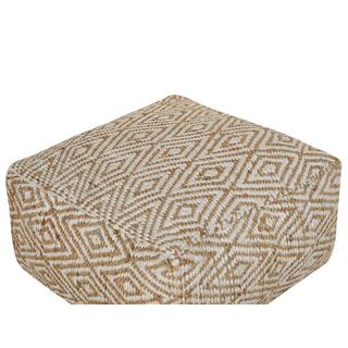 Beliani Pouf aus Jute Boho MASKI  