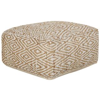 Beliani Pouf aus Jute Boho MASKI  