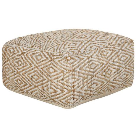 Beliani Pouf aus Jute Boho MASKI  