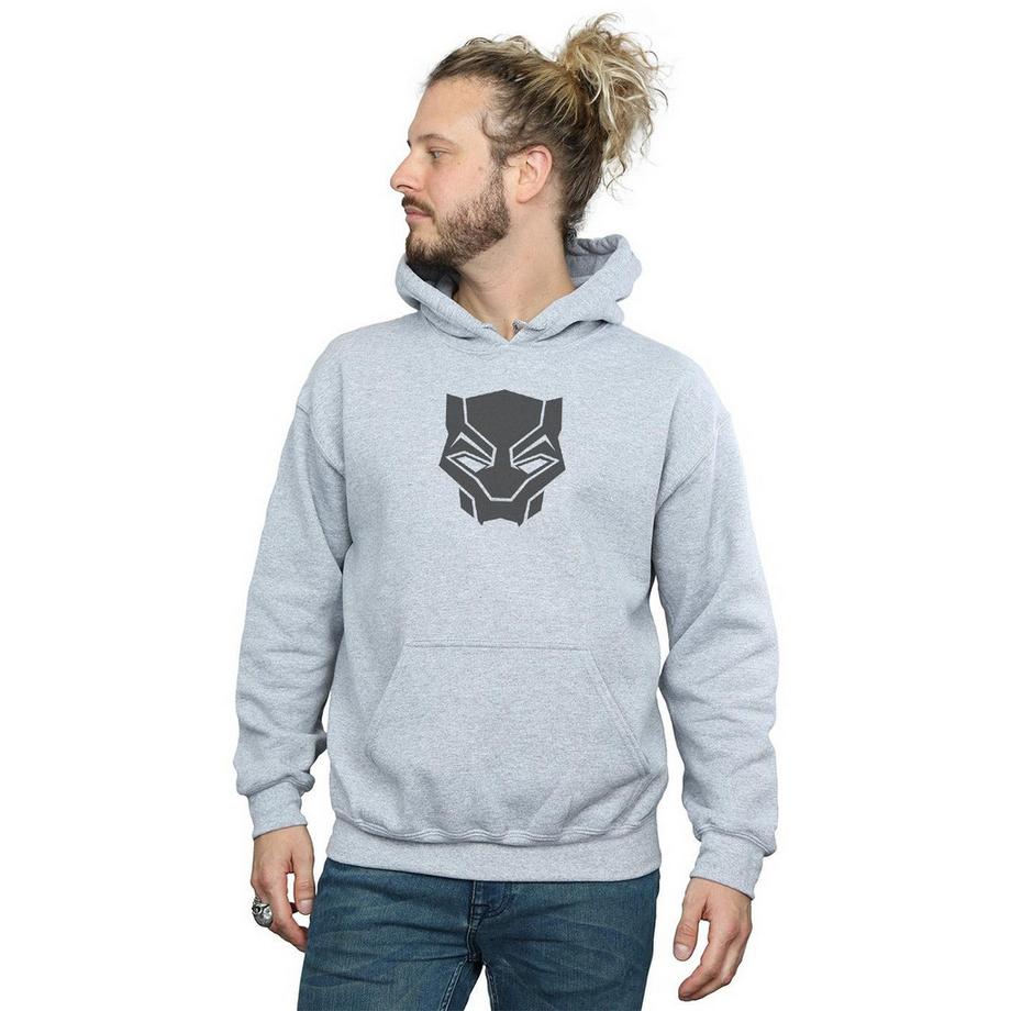 MARVEL Black On Black Felpa con Cappuccio  