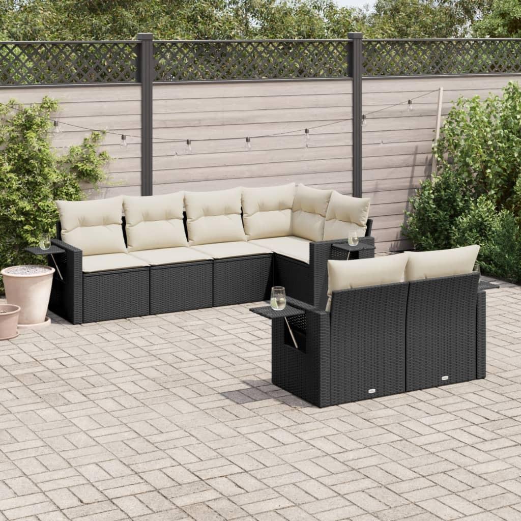 VidaXL set divano da giardino Polirattan  