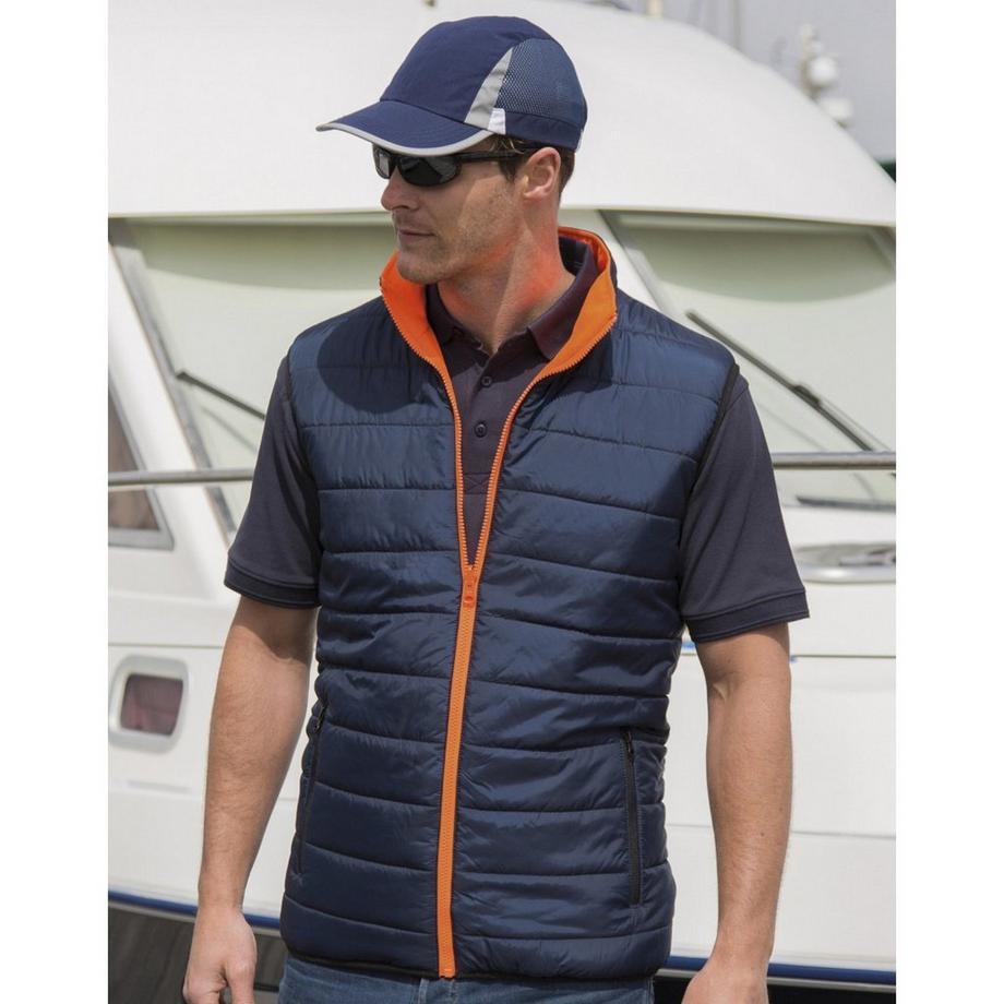 Result Safeguard Gilet Reversibile Trapuntato Colori Visibili  