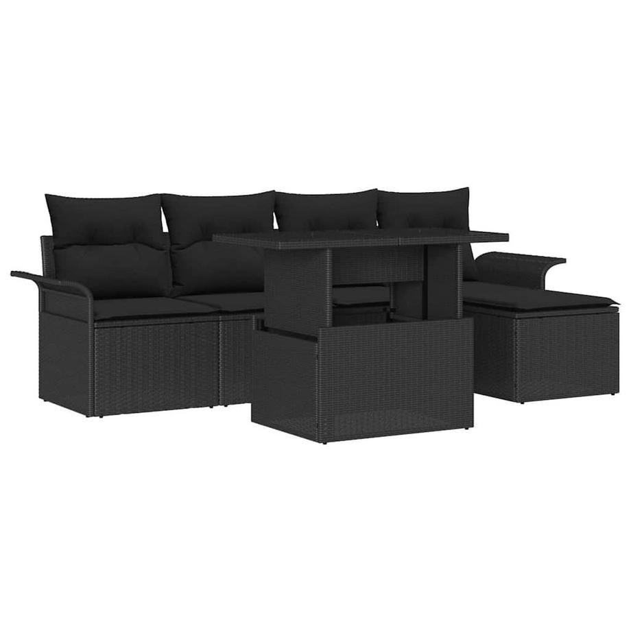 Ensemble de canapé modulable poly rattan