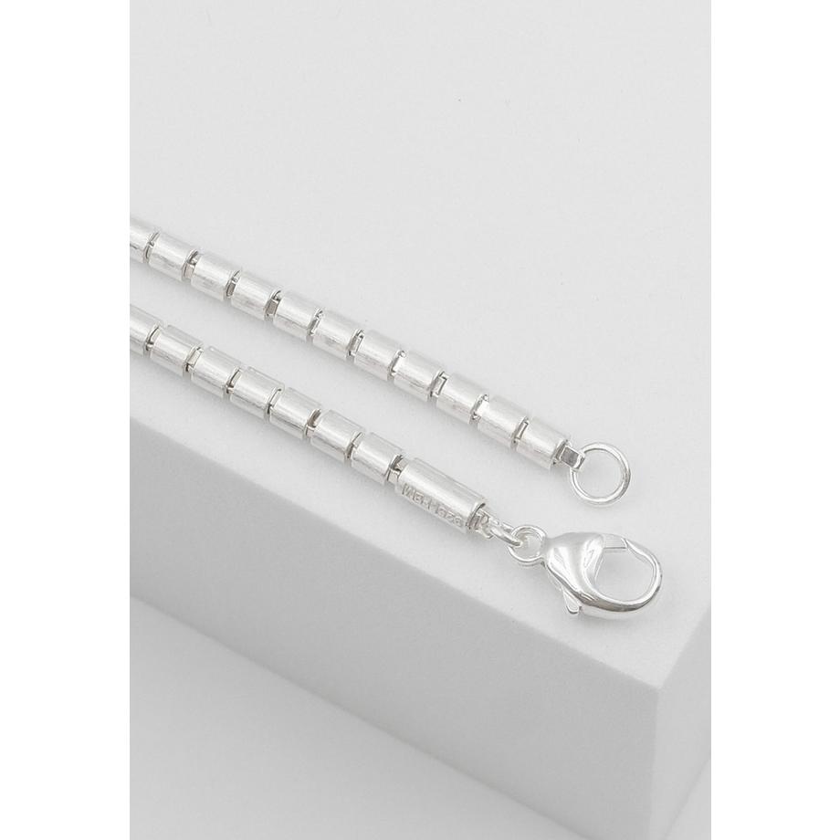 MUAU Schmuck  Collier Ru sattiniert Silber 925, 2.9mm, 42cm 