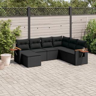 VidaXL Ensemble de canapés de jardin rotin synthétique  