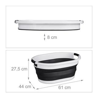 Northix Faltbarer Wäschekorb 36 Liter  