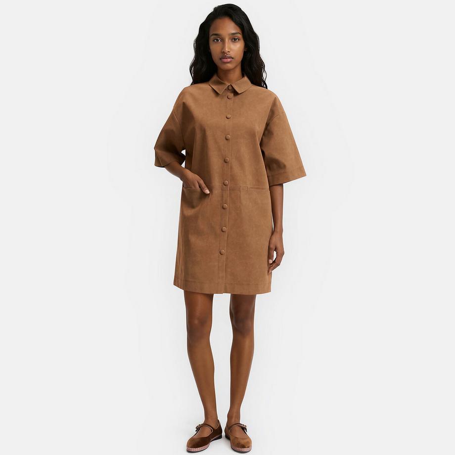 La Redoute Collections Abito camicia maniche corte  