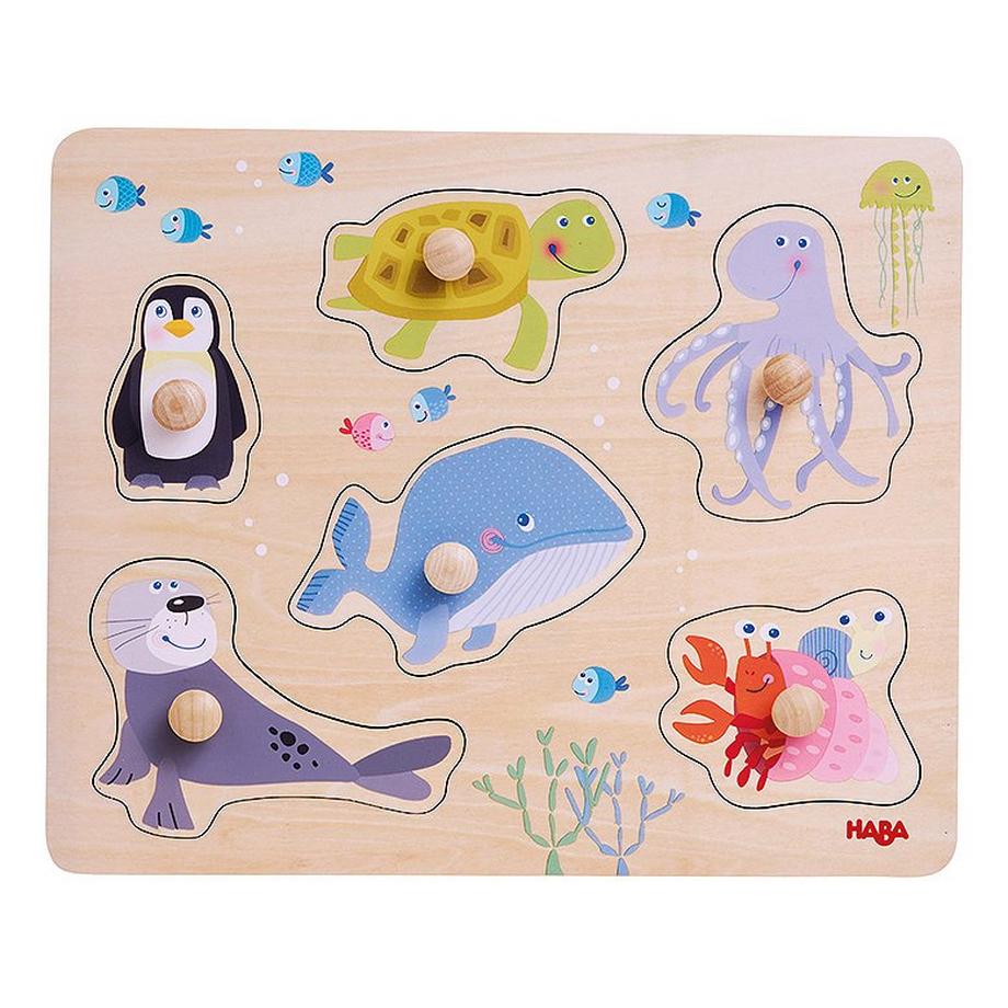 HABA  Puzzle Greifpuzzle Meerestiere (6Teile) 