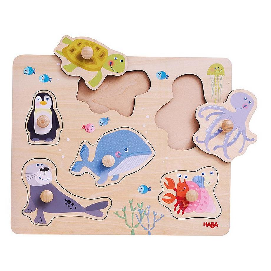 HABA  Puzzle Greifpuzzle Meerestiere (6Teile) 