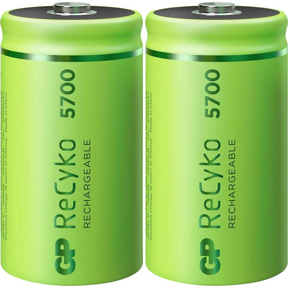 GP Batteries  Pile mono GP ReCyko+ 5700mAh, 2 pièces 