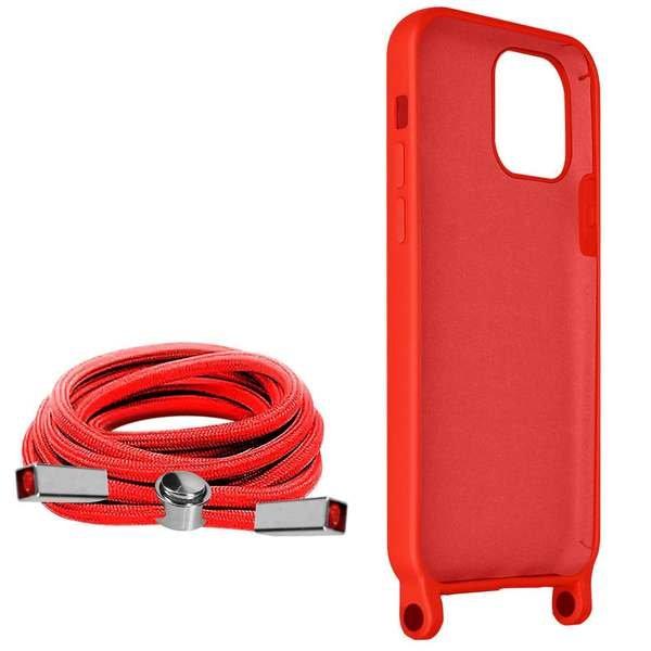 Avizar  Coque cordon iPhone 12 et 12 Pro Rouge 