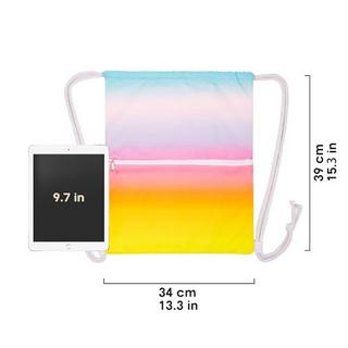 Only-bags.store Turnbeutel mit Außentasche und Innentasche für Sport und Reisen  