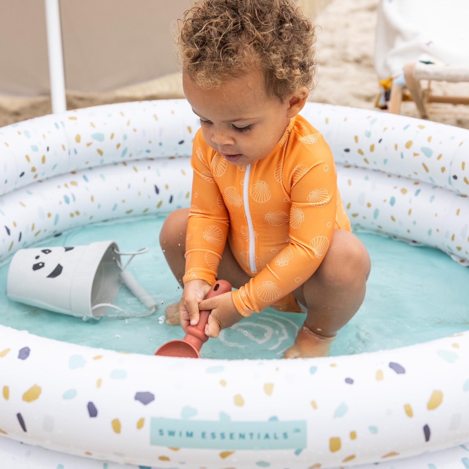 Swim Essentials  Baby Pool White Terrazzo 