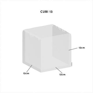 Climaqua Übertopf aus Schiefer klein Anthrazit CUBI 13 cm  